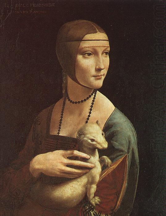  Leonardo  Da Vinci Portrait of Cecilia Gallarani china oil painting image